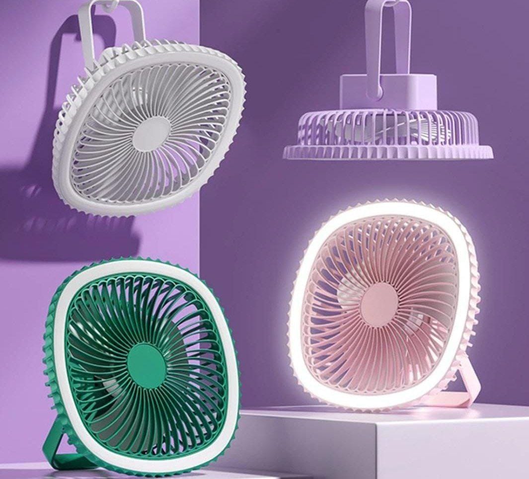 مروحة بكشاف الحديثة 2 في 1