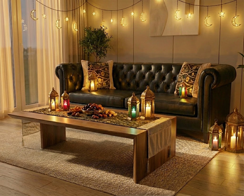 رانر مع 2 كفر كوشن بيج اسود